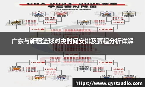 广东与新疆篮球对决时间安排及赛程分析详解